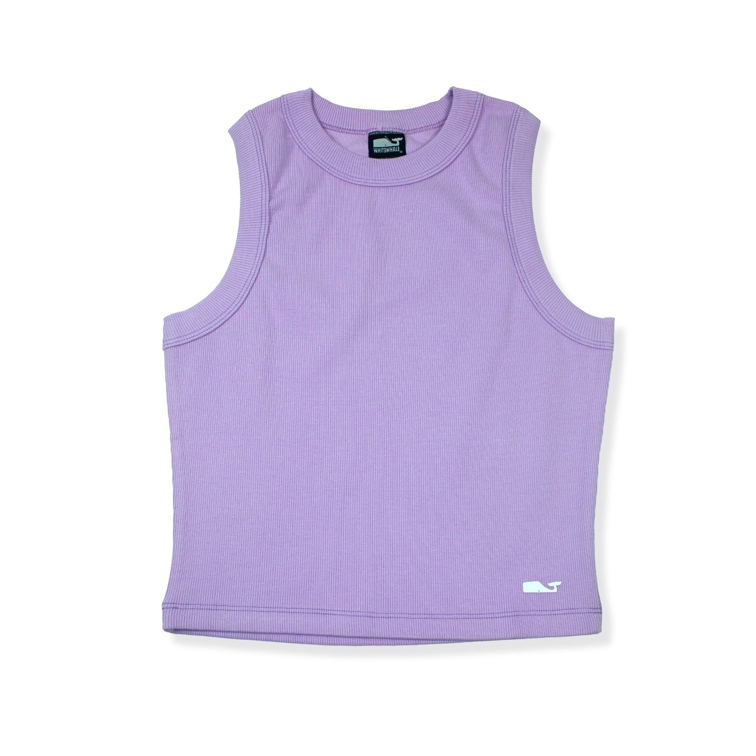 SMANICATO IN COTONE A COSTINE GLICINE - DONNA