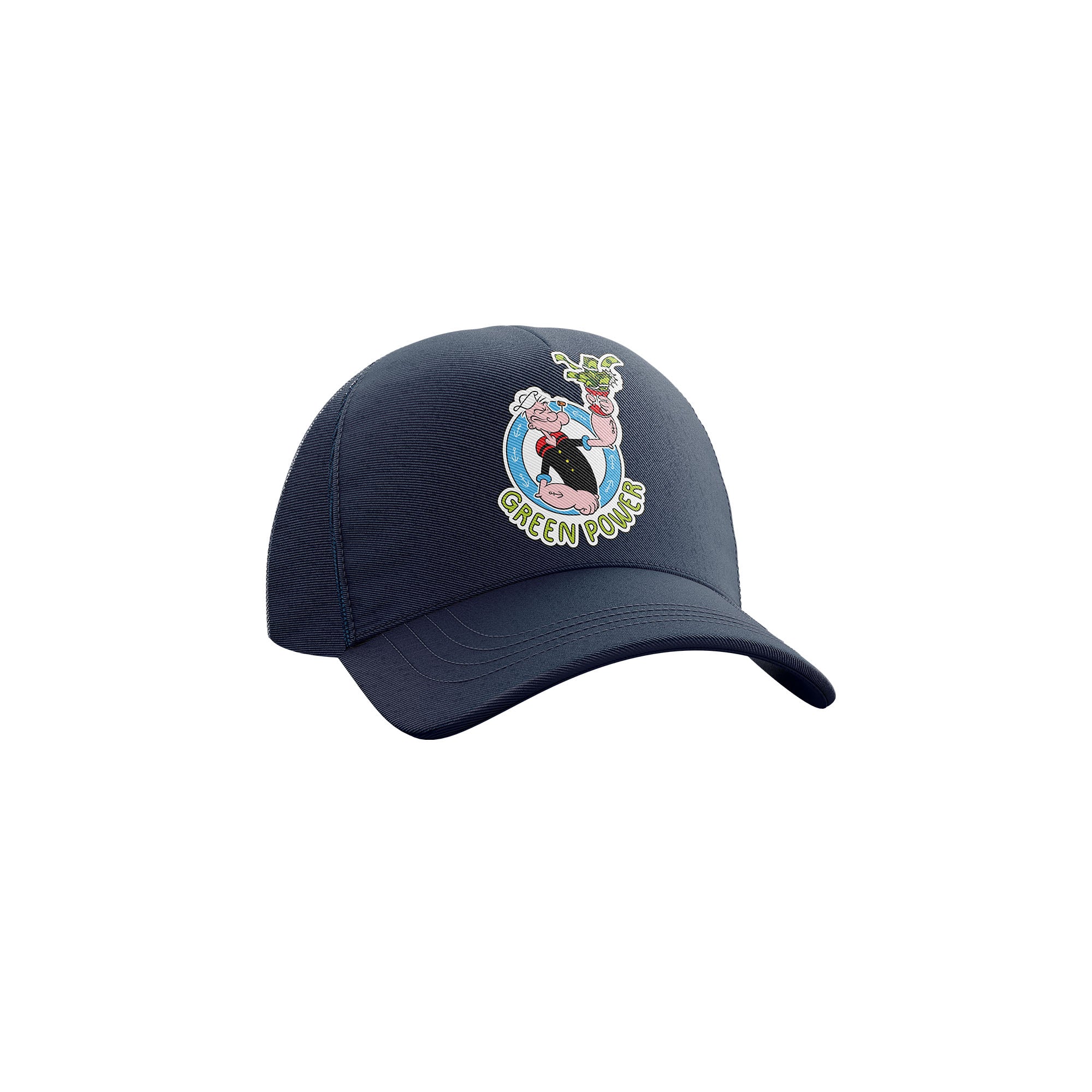 CAPPELLO BASEBALL RICAMO - GREENPOWER NAVY