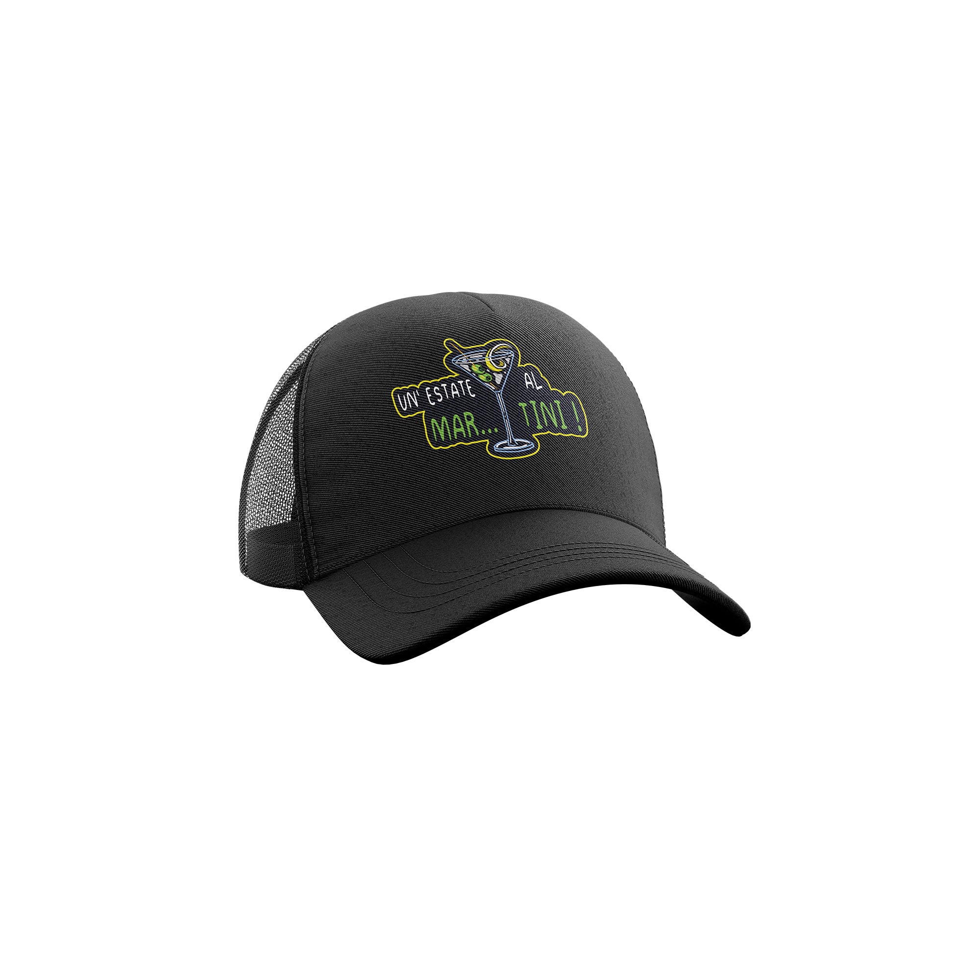CAPPELLO BASEBALL RETINA RICAMO - MARTINI BLACK