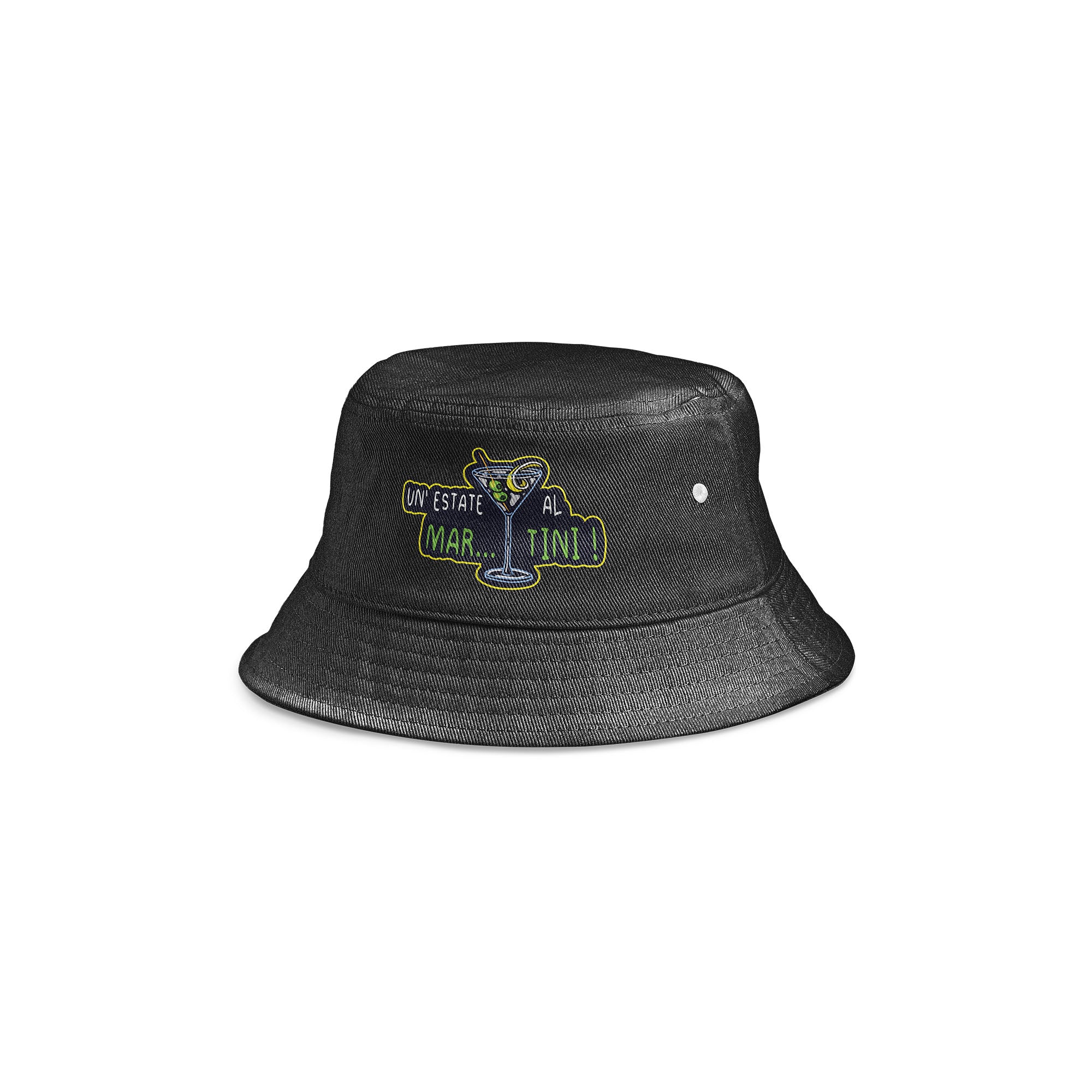 CAPPELLO PESCATORE RICAMO - MARTINI BLACK