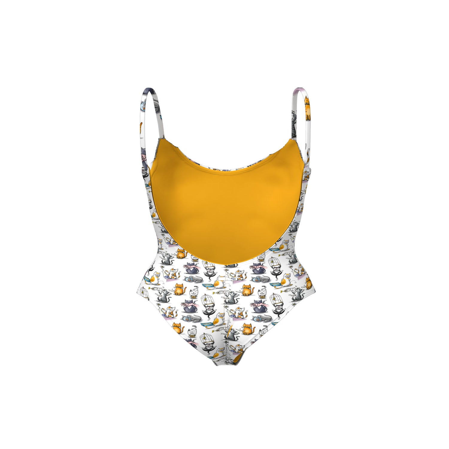 ワンピース水着 - 女の子 - 猫