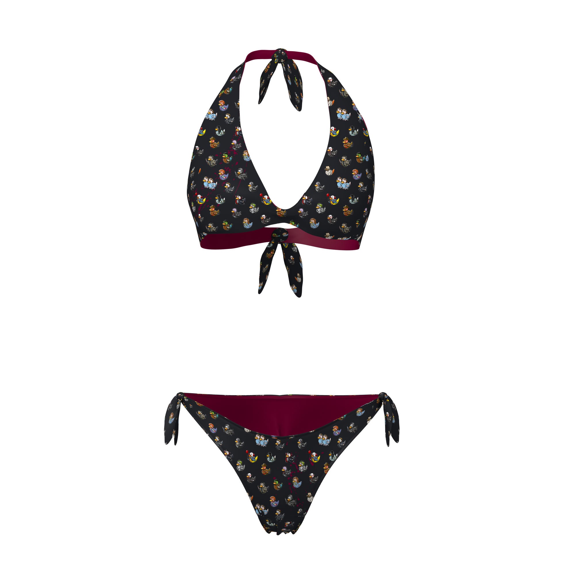 BIKINI TRIANGOLO/SLIP REVERSIBILE DONNA - HORRORDUCKS