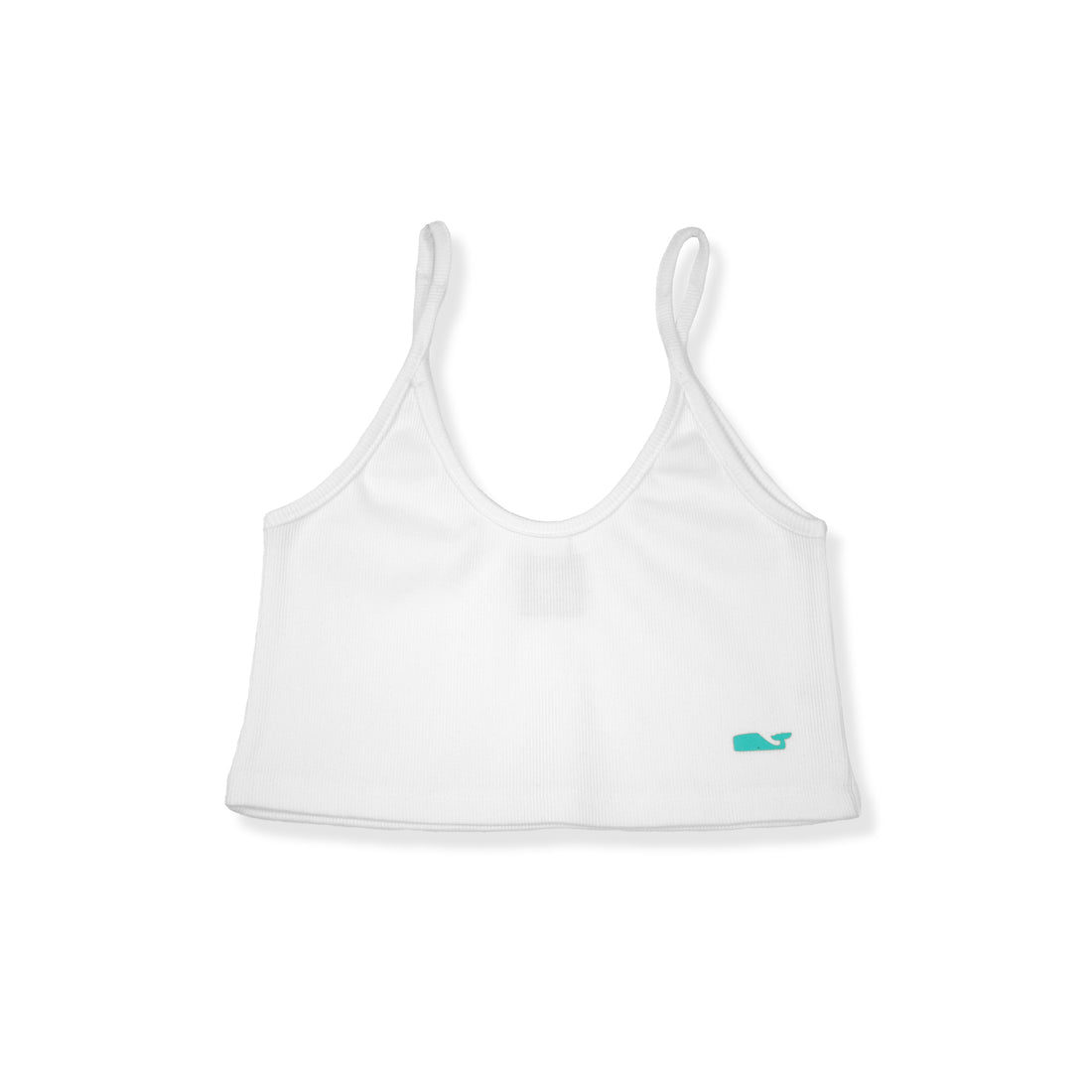 TOP IN COTONE A COSTINE BIANCO - DONNA