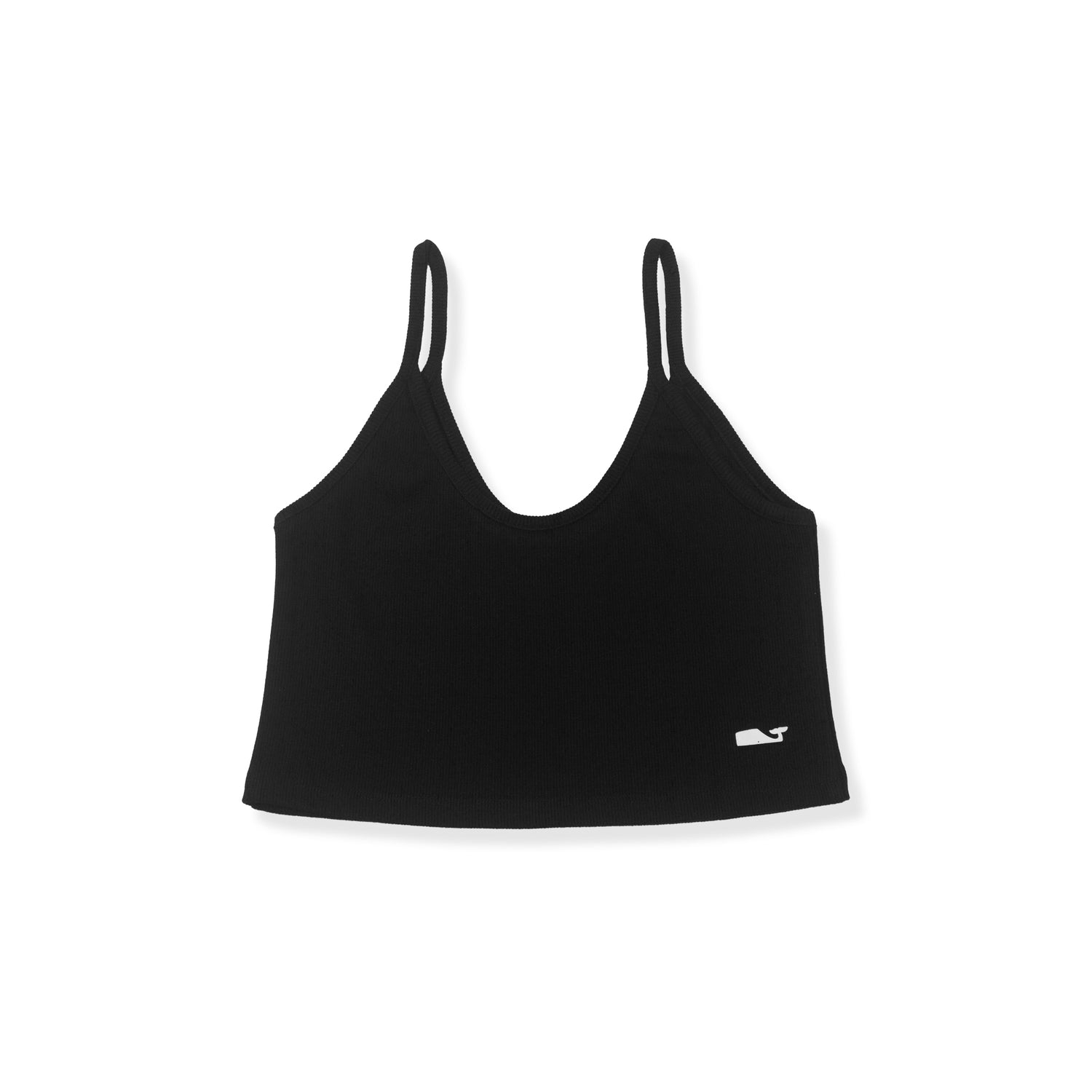 TOP IN COTONE A COSTINE NERO - DONNA