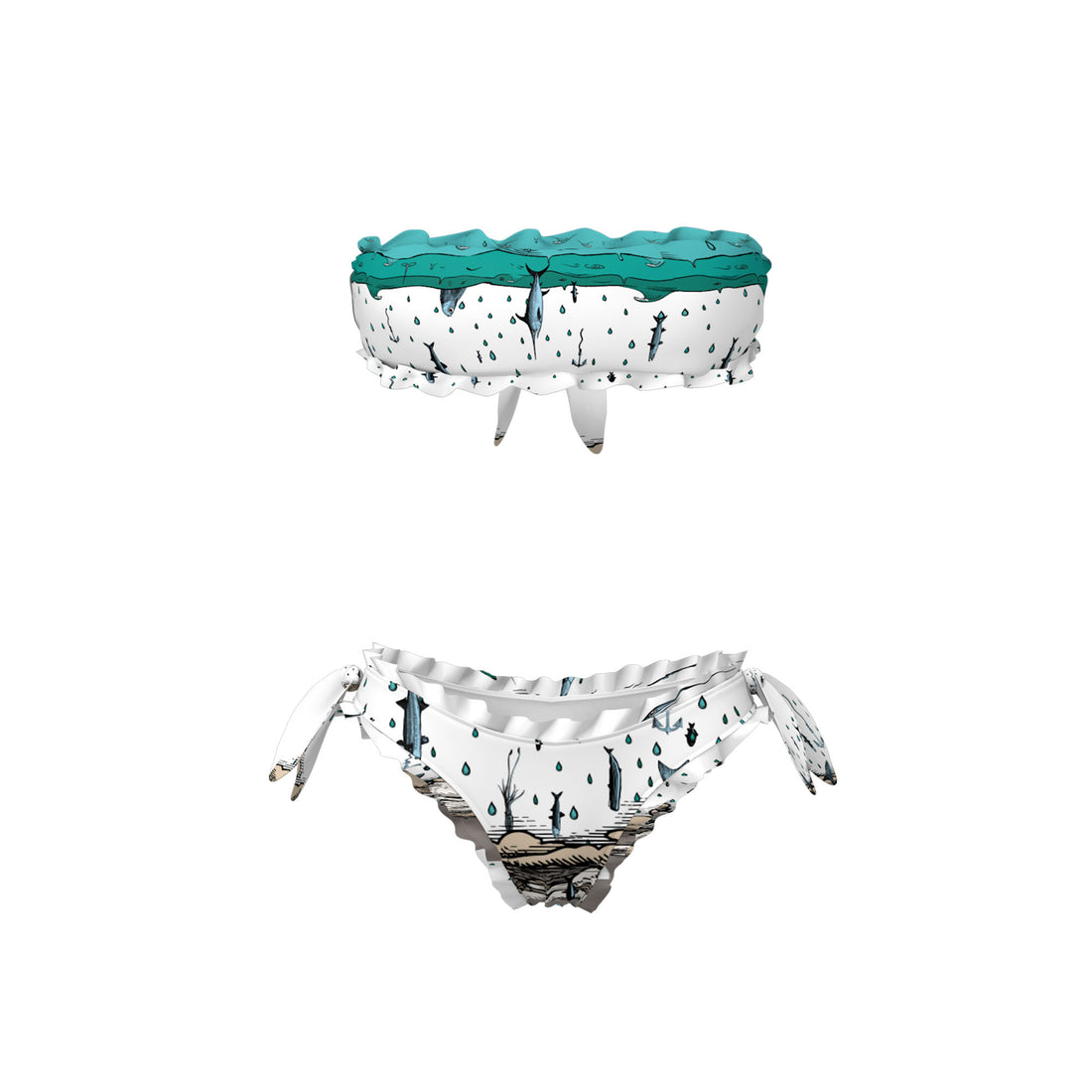 BIKINI FASCIA/SLIP FROU FROU - BAMBINA - WATER