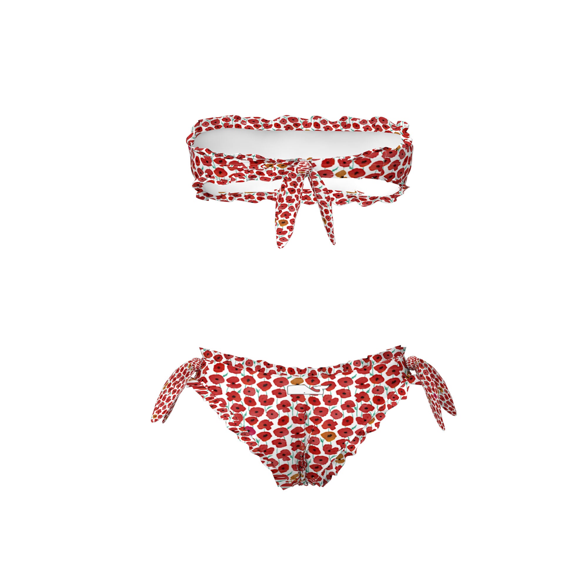 BIKINI FASCIA/SLIP FROU FROU - BAMBINA - POPPY