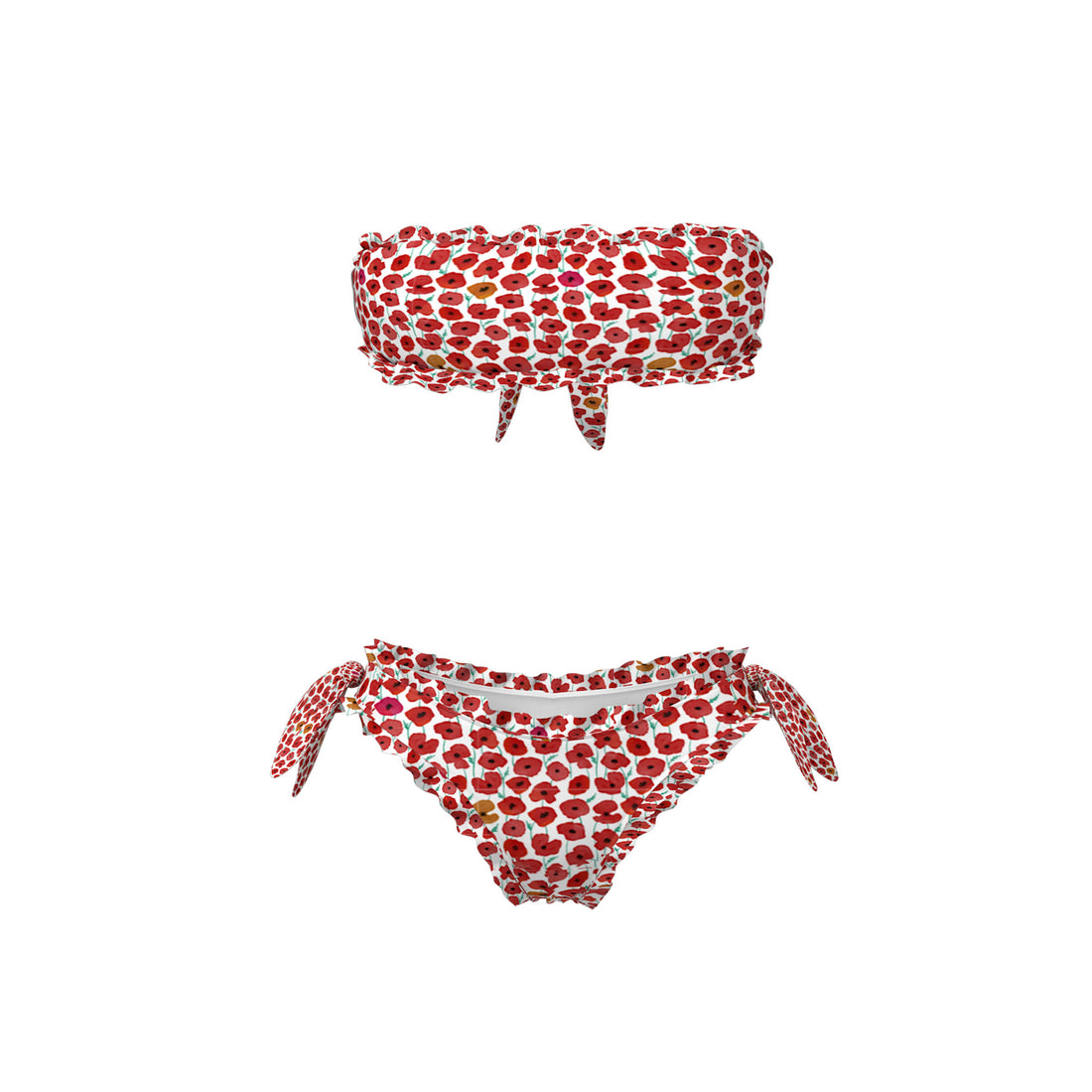 BIKINI FASCIA/SLIP FROU FROU - BAMBINA - POPPY