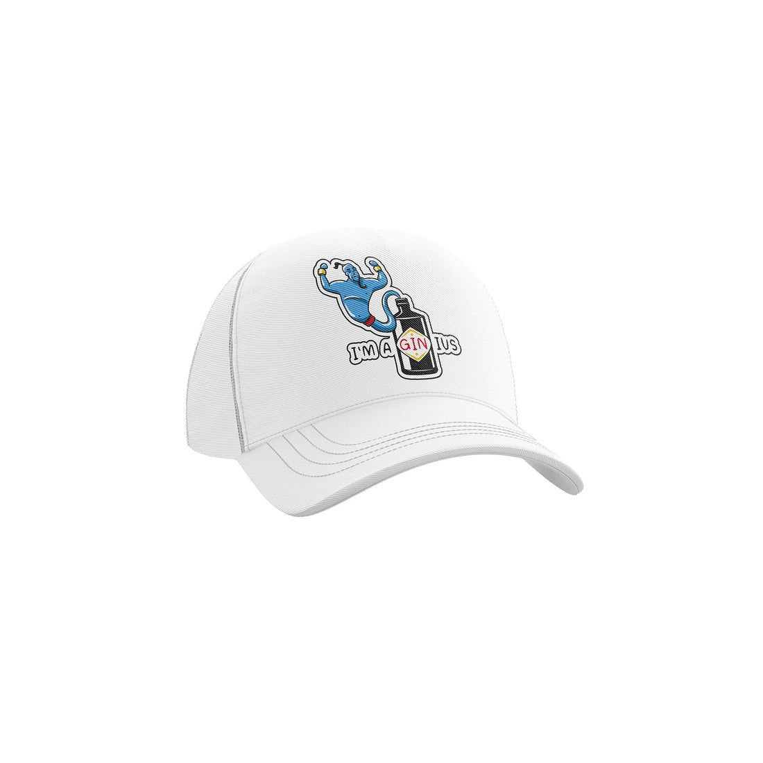 CAPPELLO BASEBALL RICAMO - GINIUS WHITE
