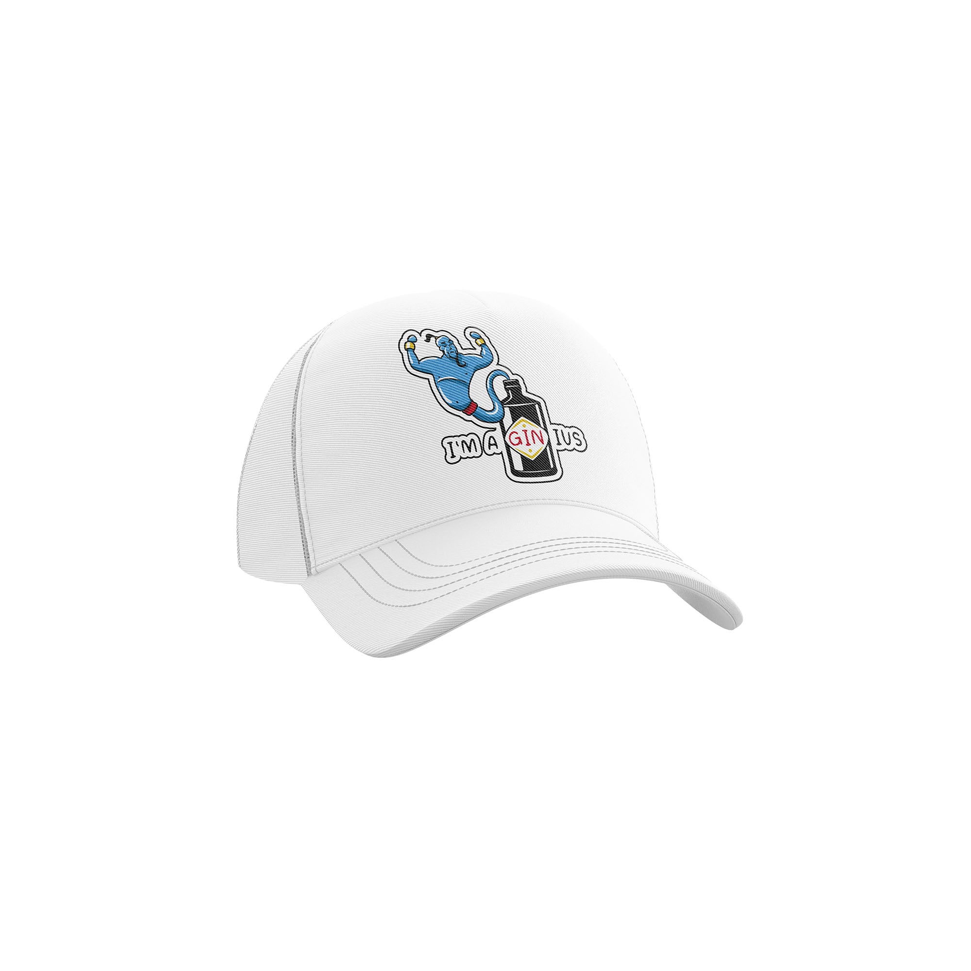 CAPPELLO BASEBALL RICAMO - GINIUS WHITE