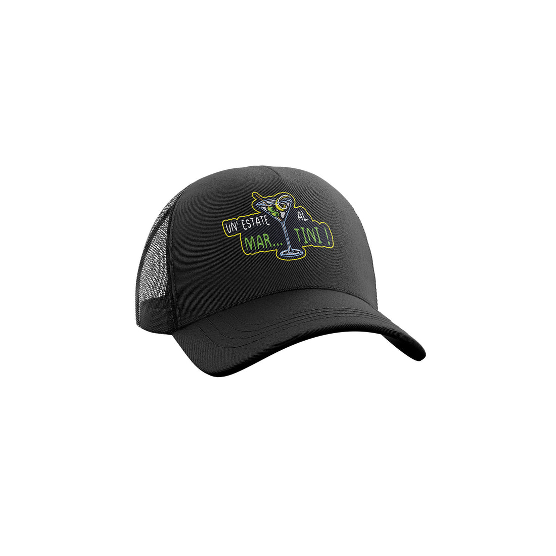 CAPPELLO BASEBALL RETINA RICAMO - MARTINI BLACK