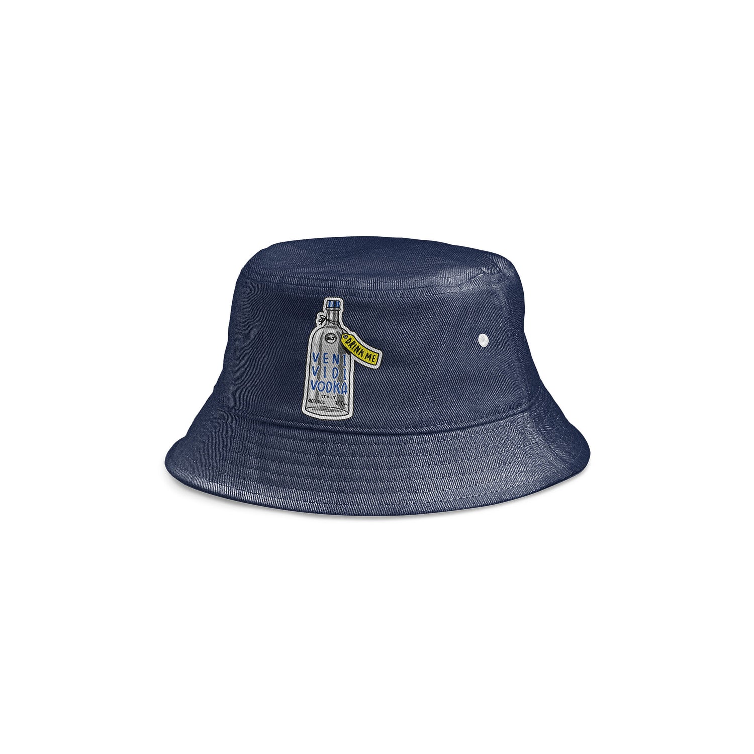 CAPPELLO PESCATORE RICAMO - VODKA DENIM DARK
