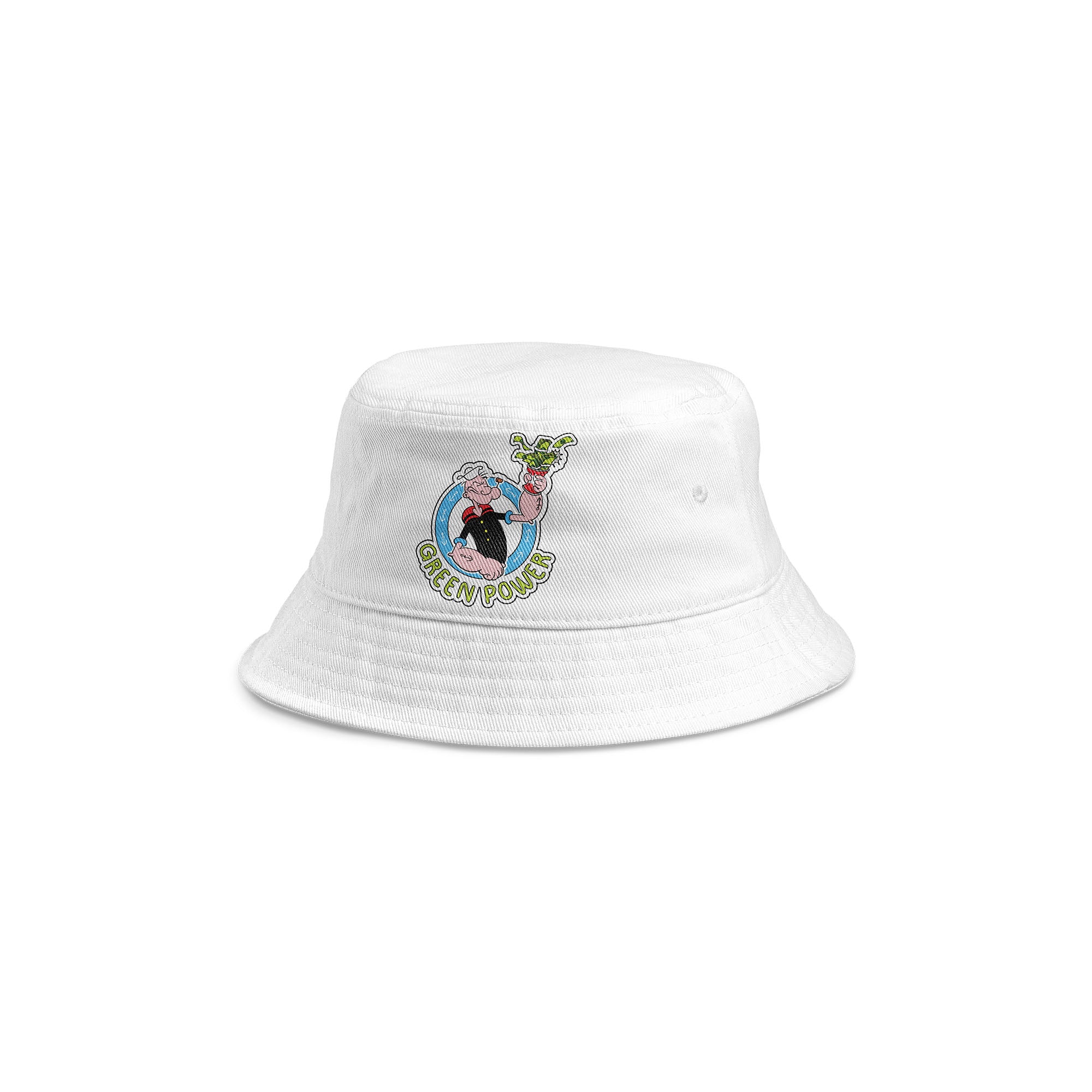 CAPPELLO PESCATORE RICAMO - GREENPOWER WHITE