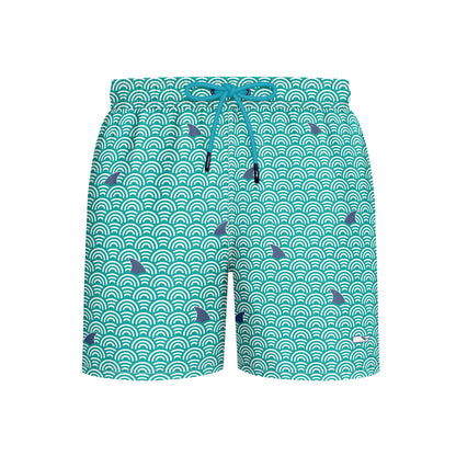SWIMSHORT UOMO - SHARKS! AQUA