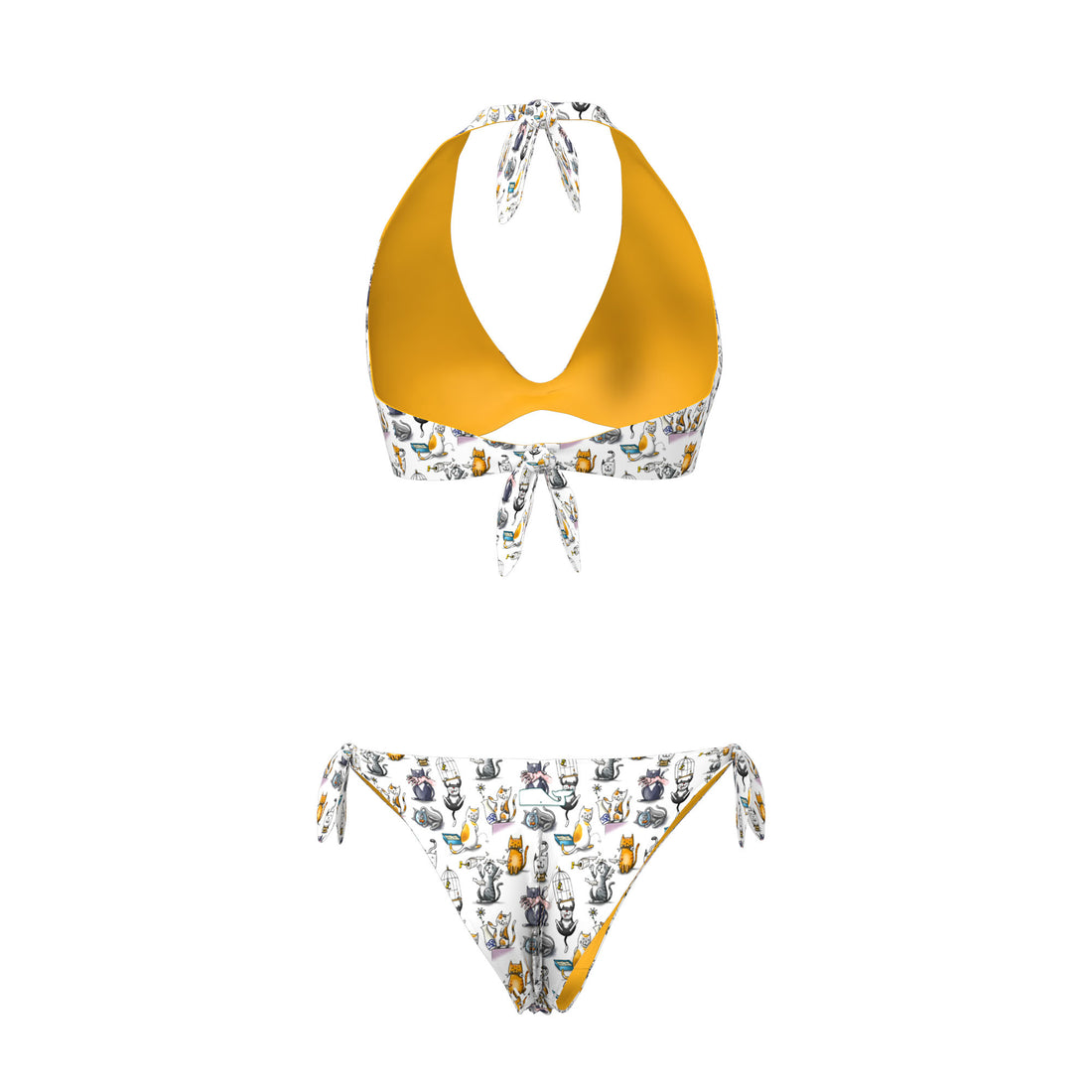 BIKINI TRIANGOLO/SLIP REVERSIBILE DONNA - CATS
