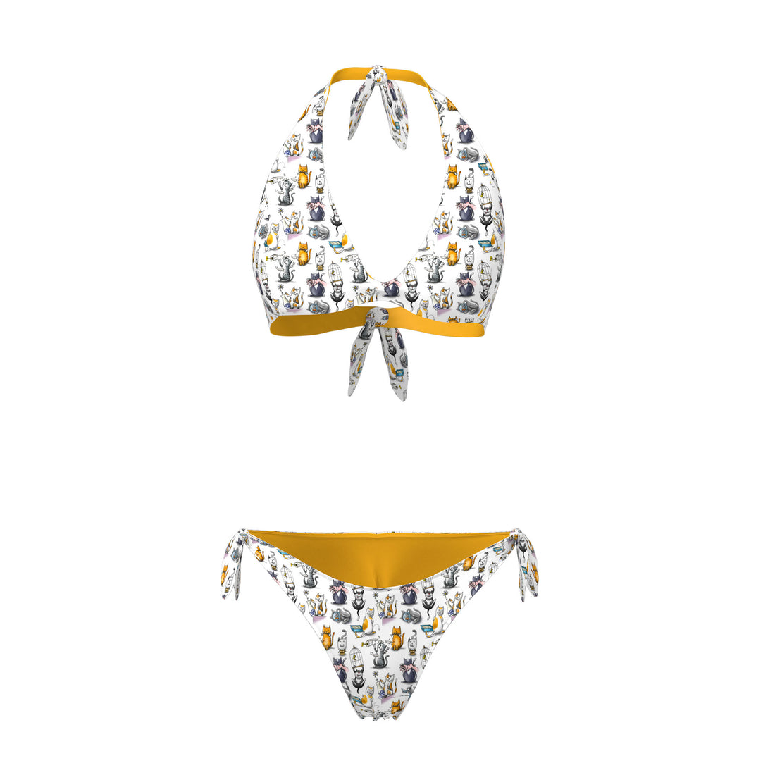 BIKINI TRIANGOLO/SLIP REVERSIBILE DONNA - CATS
