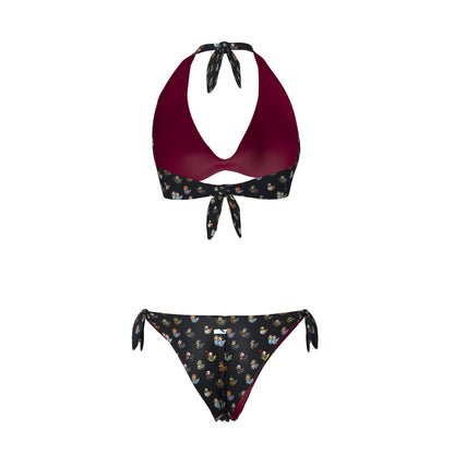 BIKINI TRIANGOLO/SLIP REVERSIBILE DONNA - HORRORDUCKS