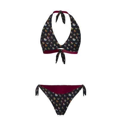 BIKINI TRIANGOLO/SLIP REVERSIBILE DONNA - HORRORDUCKS