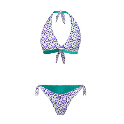 BIKINI TRIANGOLO/SLIP REVERSIBILE DONNA - VIOLET
