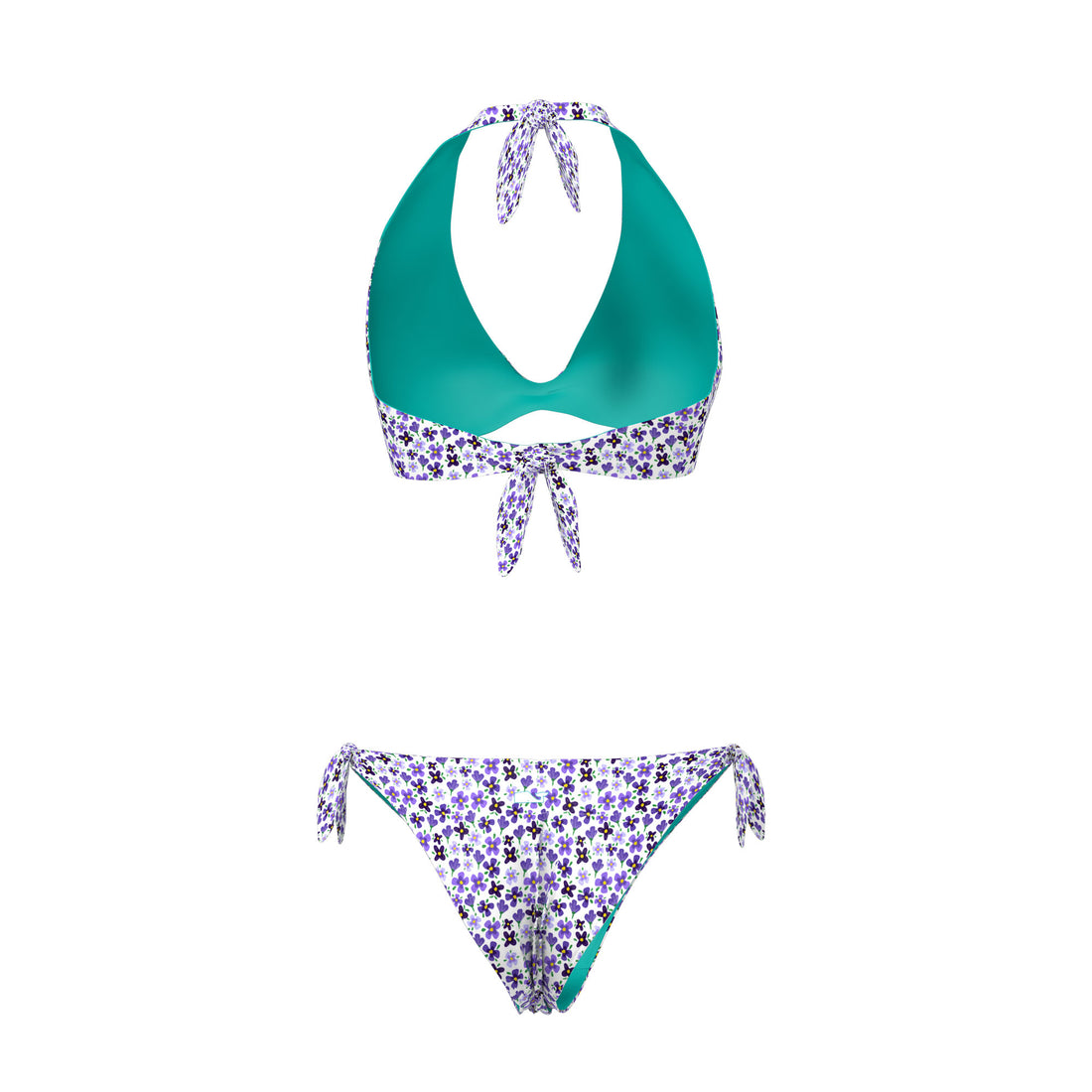 BIKINI TRIANGOLO/SLIP REVERSIBILE DONNA - VIOLET
