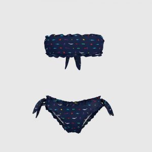 Bikini Fascia/Slip Frou Frou Origami Navy