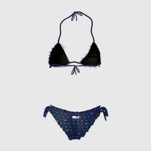 Bikini Triangolo/Slip Frou Frou Donna Origami