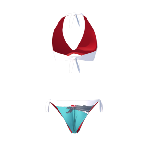 Bikini Triangolo/Slip Laccetti Donna Fire